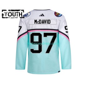 Dětské Hokejový Dres Edmonton Oilers CONNOR MCDAVID 97 2023 All-Star Adidas Bílý Authentic